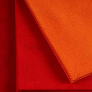 Kona Cotton Fat Quarter Bundles 12 Pcs Bright Rainbow