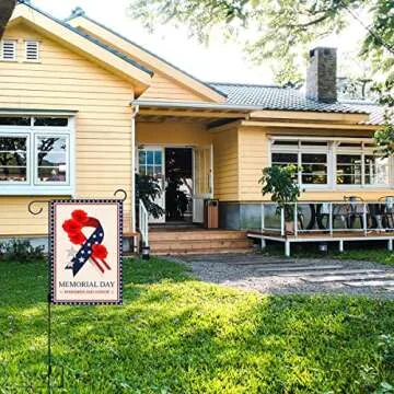 Stylish Memorial Day Garden Flag for Outdoor Decor