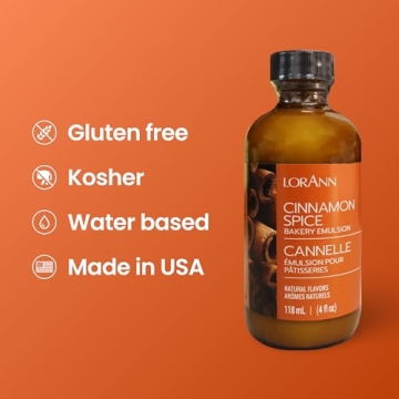 Lorann Oils Cinnamon Spice Bakery Emulsion – True Cinnamon Flavor