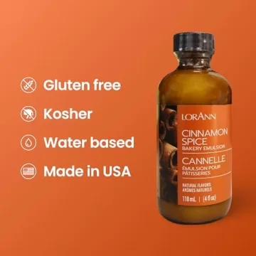 Lorann Oils Cinnamon Spice Bakery Emulsion – True Cinnamon Flavor