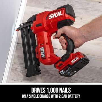 SKIL PWR CORE 20 Brushless 20V Brad Nailer Kit with Charger and Battery