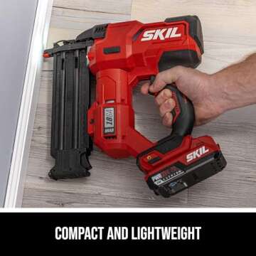 SKIL PWR CORE 20 Brushless Brad Nailer Kit for Precision Nailing
