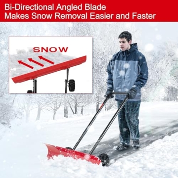 38 Inch Brewin Wheeled Snow Plow for Efficient Snow Removal