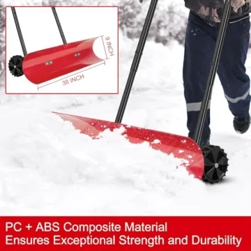 38 Inch Brewin Wheeled Snow Plow for Efficient Snow Removal