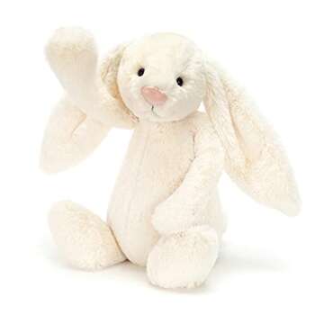 Jellycat Bashful Cream Bunny Stuffed Animal, Large 14 inches - Rabbit and Bunny Plush Toy - Classic Children's Gift