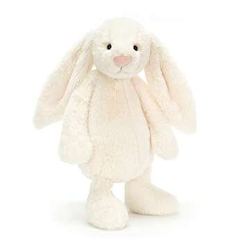 Jellycat Bashful Cream Bunny Stuffed Animal, Large 14 inches - Rabbit and Bunny Plush Toy - Classic Children's Gift