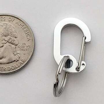 LuckyPet Klippy Pet Tag Quick Clips - Cat & Dog Collar Clips for Id Tags - Dog Tag Holder for Pet Co...