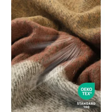 ZonLi 50" x 60" Cozy Yellow Plaid Throw Blanket