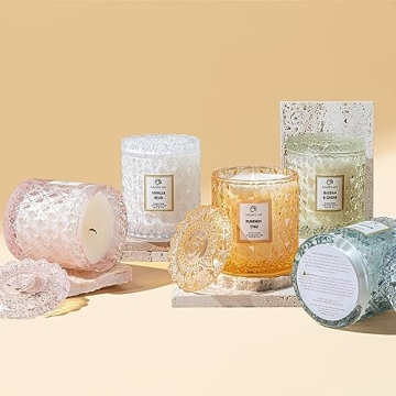 Rose Scented Candle with Oud - 55 Hours Burn