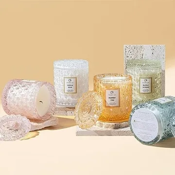 Rose Scented Candle with Oud - 55 Hours Burn