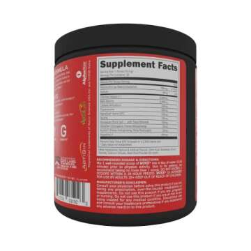 Bucked Up - Woke - HIGH STIM Pre Workout - Best Tasting - Focus Nootropic, Pump, Strength and Growth, 30 Servings (Strawberry Kiwi)