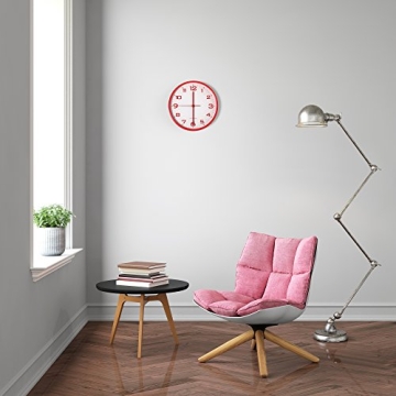 Vremi 10 Inch Silent Wall Clock for Home and Office