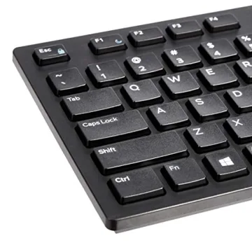 Amazon Basics Full-Sized Wired Keyboard with Hot Keys