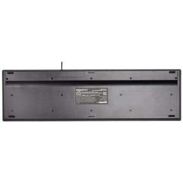 Amazon Basics Full-Sized Wired Keyboard with Hot Keys