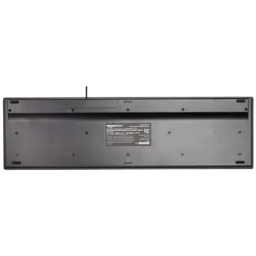 Amazon Basics Full-Sized Wired Keyboard with Hot Keys
