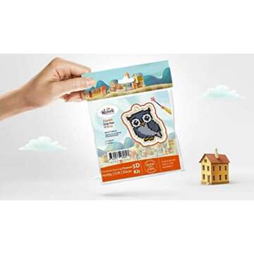 Diamond Painting by Number Charm DIY 5D KIT Diamond Painting Kit Rainbow Unicorn WWP293 Square Rhinestones in Zip Lock Bags, Magnet Included for Adults and Children