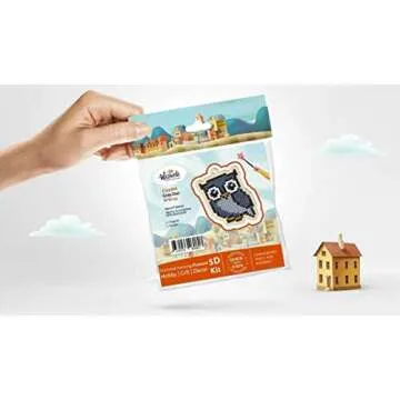 Diamond Painting by Number Charm DIY 5D KIT Diamond Painting Kit Rainbow Unicorn WWP293 Square Rhinestones in Zip Lock Bags, Magnet Included for Adults and Children