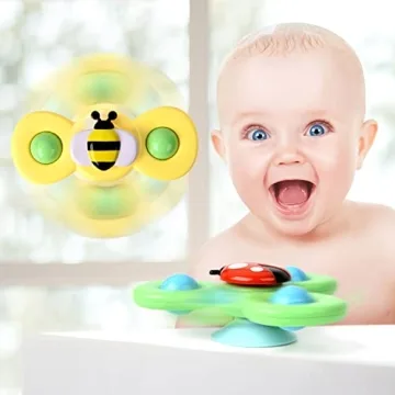 Engaging 3PCS Suction Cup Spinner Toys for Toddlers