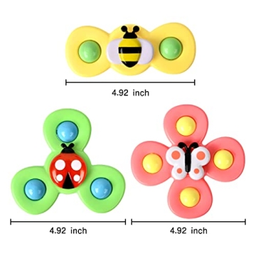 Engaging 3PCS Suction Cup Spinner Toys for Toddlers