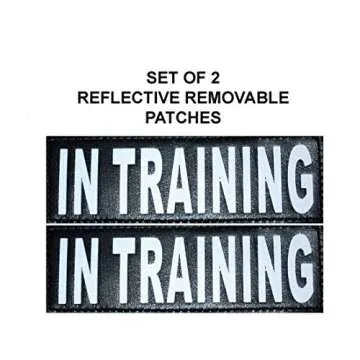 Service Dog in Training Vest - Adjustable No Pull Dog Harness with Patches. in Training Dog Vest for Service Dogs Small, Medium and Large Easy On/Off Dog in Training Harness for Service Dog Training
