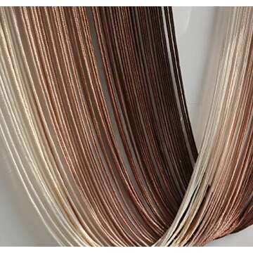 Flber Tie-Dye Macrame Wall Hanging Large Bohemian Yarn Tapestry Wall Décor,59" Wx 35" L