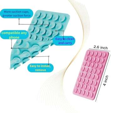 KSLIBSYS Suction Cup Phone Mount - Hands-Free Photography