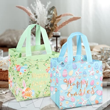 Vibrant 6PCS Easter Egg Hunt Bags - Perfect for Gifts