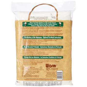 The Warm Company Warm & Natural Pre-Cut Baby Size 45" x 60" Cotton Batting - Premium Quilting & Craf...