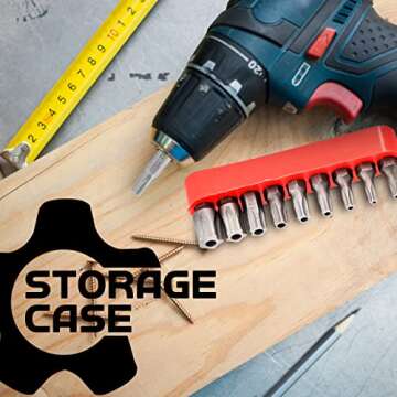 Torx Plus 5-Point Tamper-Proof Security Bits - 12Pc Torx Star 5 Point, Security Tamper Proof, Driver Bit Set TS7,8,9,10,15,20,25,27,30,40,45,50 Multifunction Damage/Shear Resistant Torque Kit