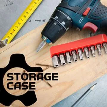 Torx Plus 5-Point Tamper-Proof Security Bits - 12Pc Torx Star 5 Point, Security Tamper Proof, Driver Bit Set TS7,8,9,10,15,20,25,27,30,40,45,50 Multifunction Damage/Shear Resistant Torque Kit