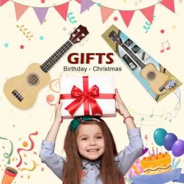 Toy Ukulele for Beginner Kids Guitar Toys for 3 4 5 6 Year Old Girls Boys Toddler Wooden Guitar Musical Instrument Toys for 3+ Year Old Kids Gifts Ages 3-5
