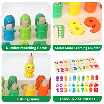 Sendida Montessori Number Puzzle for Learning Fun