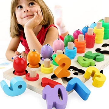 Sendida Montessori Number Puzzle for Learning Fun