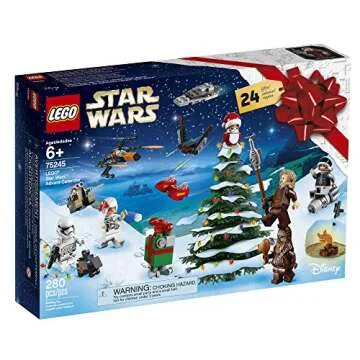 LEGO Star Wars 2019 Advent Calendar 75245 Holiday Gift Set Building Kit with Star Wars Minifigure Characters (280 Pieces)