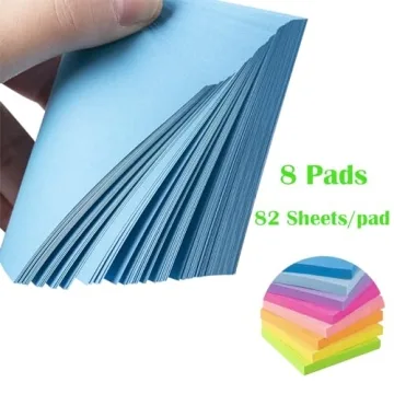 Vibrant 3x3 Sticky Notes for Home and Office