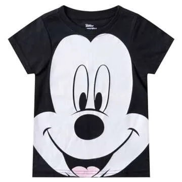 Disney Little Boys' 3 Pack Mickey T-Shirts, Black, 4T