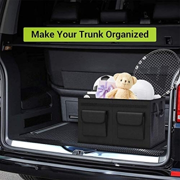MIU COLOR Car Trunk Organizer with Lid and Handles
