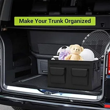 MIU COLOR Car Trunk Organizer with Lid and Handles