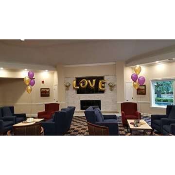 LOVE and I Do Diamond Ring Balloon Set for Celebrations