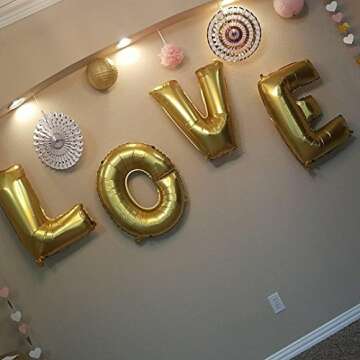 LOVE and I Do Diamond Ring Balloon Set for Celebrations