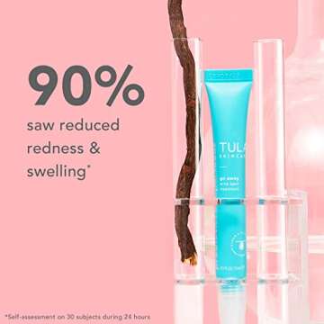 TULA Skin Care Go Away - Acne Spot Treatment, Benzoyl Peroxide, Niacinamide, Azelaic Acid, Tea Tree Oil & Probiotics, Treat & Prevent Breakouts While Calming Redness, 0.5 fl oz.
