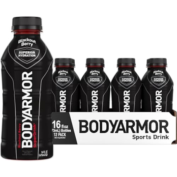 BODYARMOR Blackout Berry Sports Drink - 12 Pack Hydration Essential