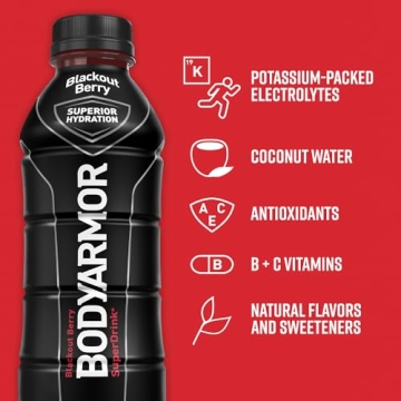 BODYARMOR Blackout Berry Sports Drink - 12 Pack