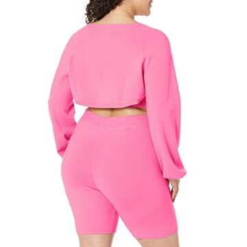 The Drop Women's Miya Bell Sleeve Sweater Shrug With Chain