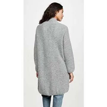 Eberjey Women's Oversized Cardigan, Heather Grey, S/M