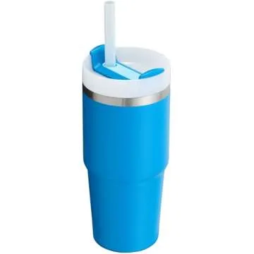 Stanley Quencher H2.0 Tumbler with Handle & Straw 14 oz | Twist On 3-Way Lid | Cupholder Compatible for Travel | Insulated Stainless Steel Cup | BPA-Free | Azure