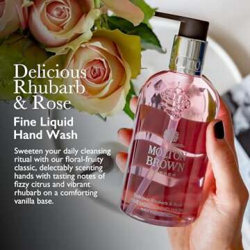 Luxurious Molton Brown Rhubarb and Rose Hand Wash
