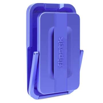Flipstik Pro – Sticks to Any Flat Surface Like Walls or Mirrors – Hands Free Selfies – Videos – car Mount – Tripod – Phone Stand – Kickstand – Finger Grip Loop for Secure Hold (Veri Peri)