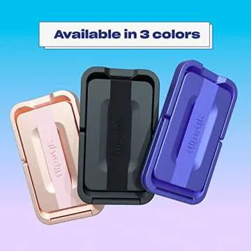 Flipstik Pro – Sticks to Any Flat Surface Like Walls or Mirrors – Hands Free Selfies – Videos – car Mount – Tripod – Phone Stand – Kickstand – Finger Grip Loop for Secure Hold (Veri Peri)