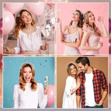 VZXMKA Birthday Crown for Women - Party Accessory